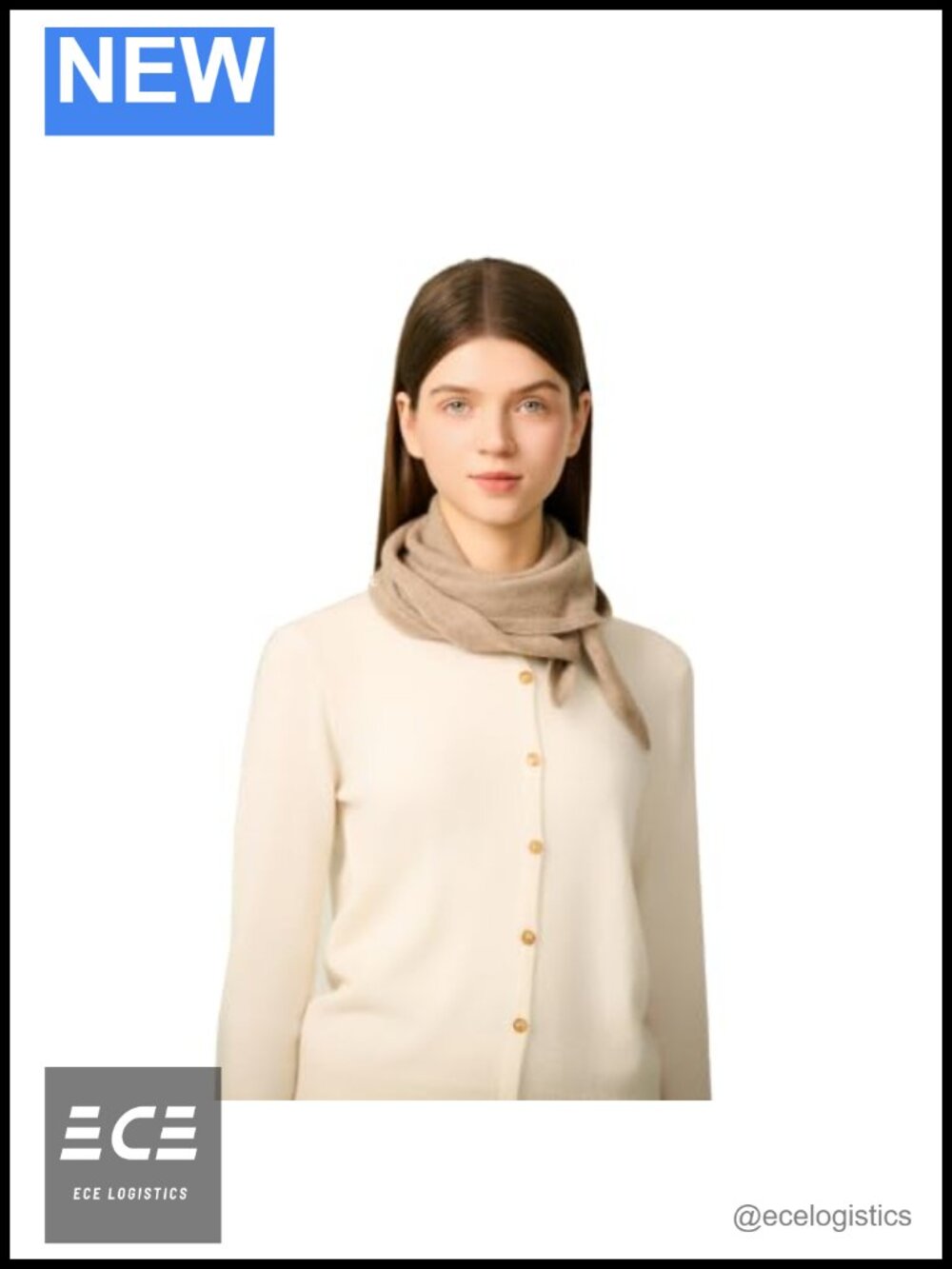 100% Cashmere Triangle Scarf Lightweight Neck Gaiter Wrap